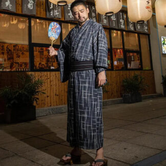 Kimono Japones Hombre 'Nagoya' - Kimono Hombre - KIMAYU KIMONOS