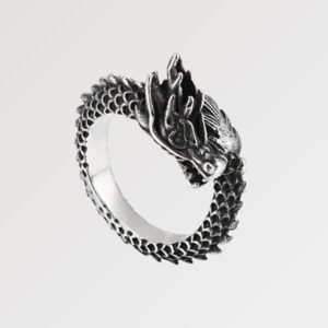 anillo plata dragon chino huanglong