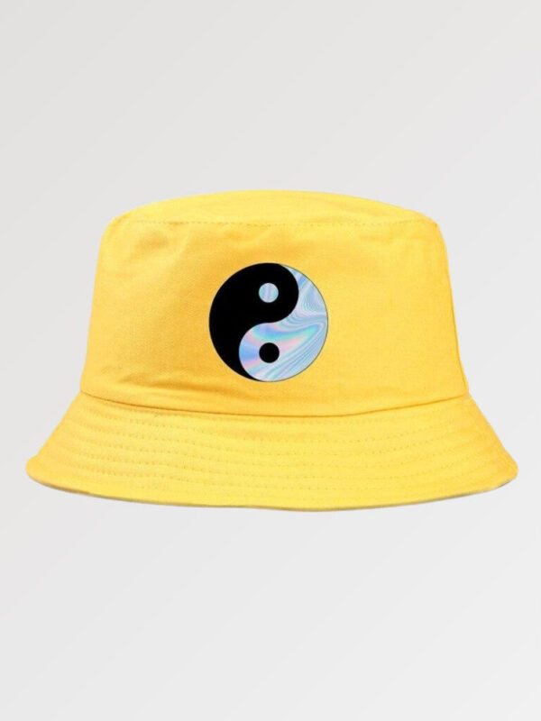 bucket hat negro ying yang 2