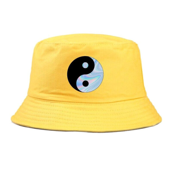 bucket hat negro ying yang 4