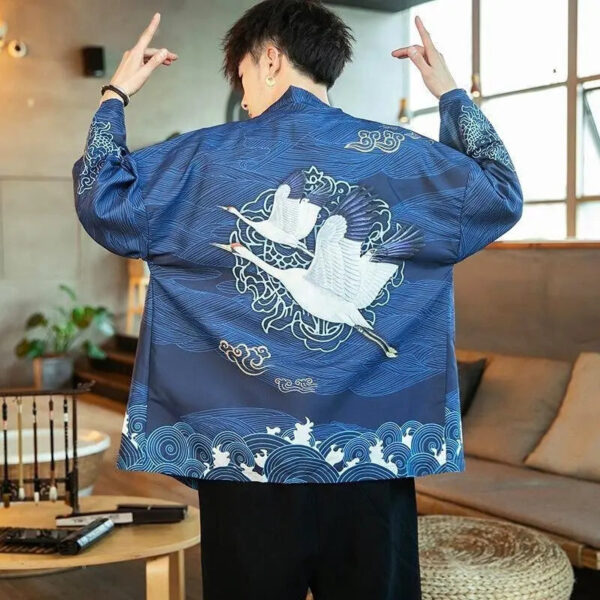cardigan kimono azul marino edicion kaito 3