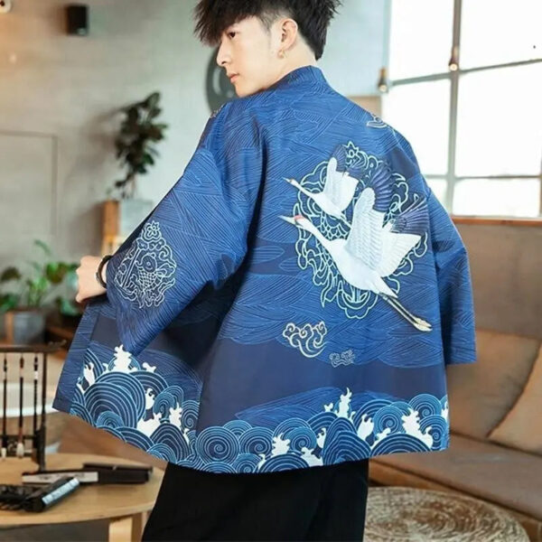 cardigan kimono azul marino edicion kaito 4