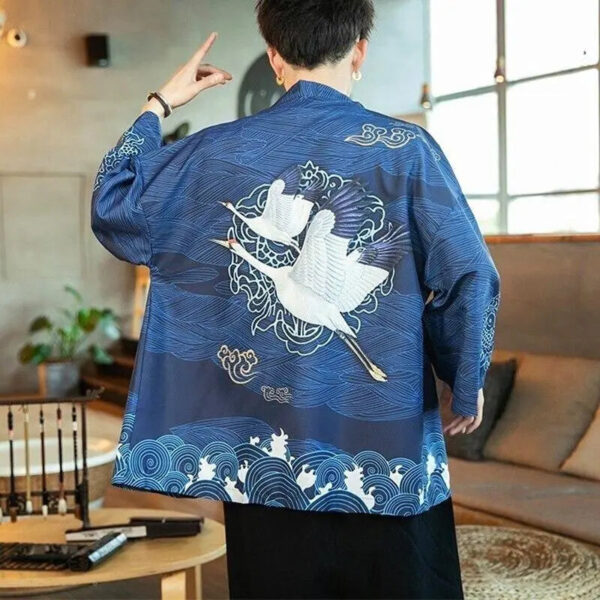 cardigan kimono azul marino edicion kaito 5