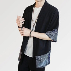 cardigan kimono japones para hombre amitsuo