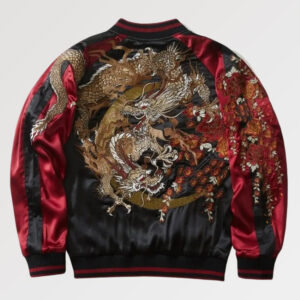 chamarra bomber roja sue ryu