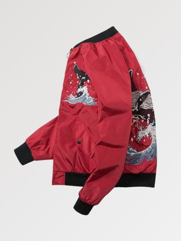 chamarra bomber roja the whale 2