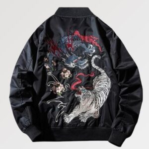 chamarra tipo bomber jacket kori