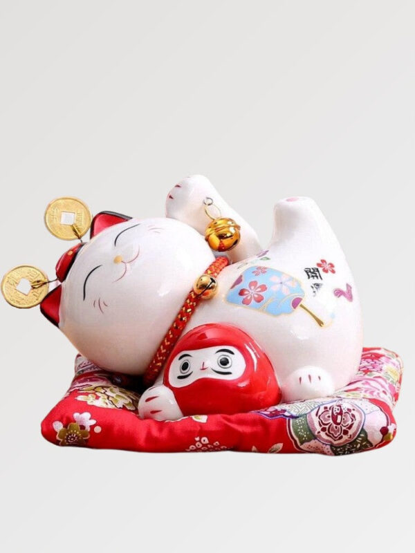 gato de la fortuna maneki neko daruma