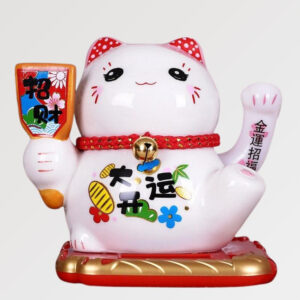 gato de la suerte maneki neko peace and love