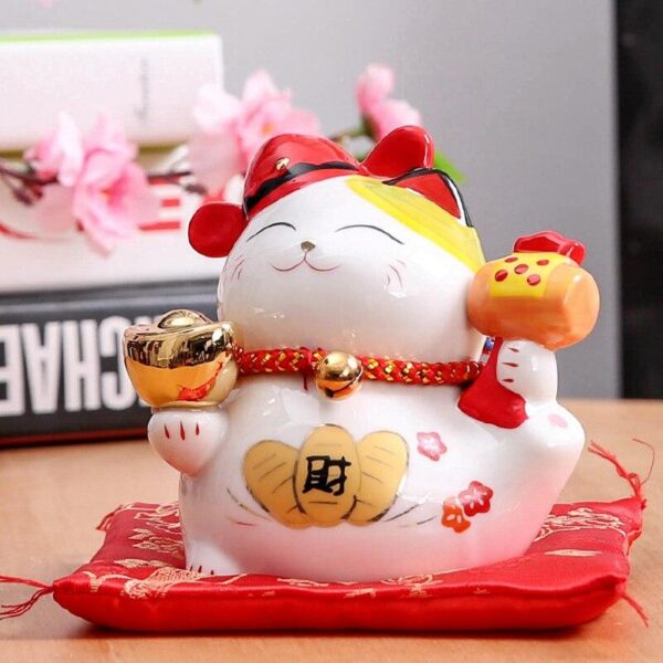 gato japones neko porcelain 2