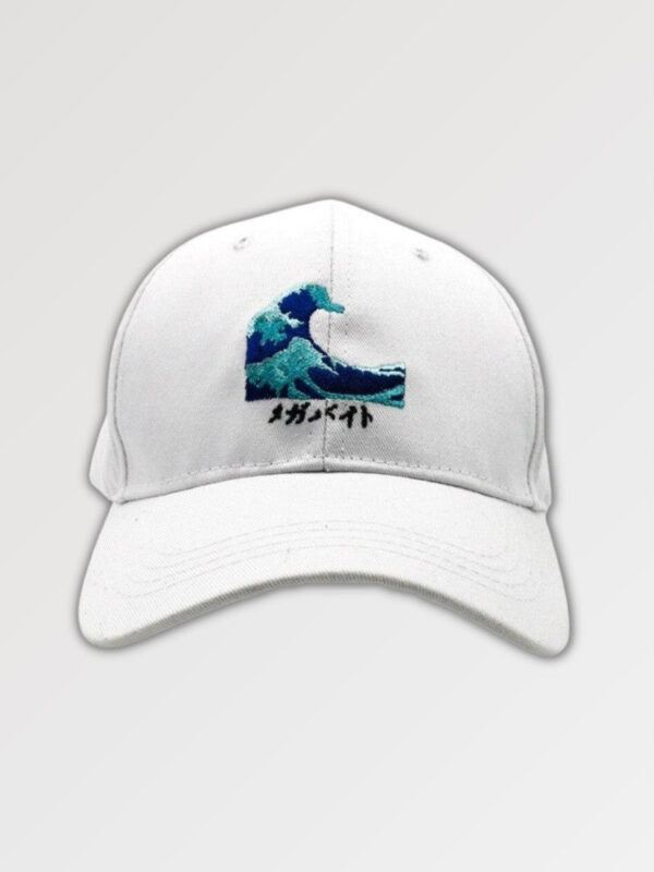 gorra blanca kanagawa wave