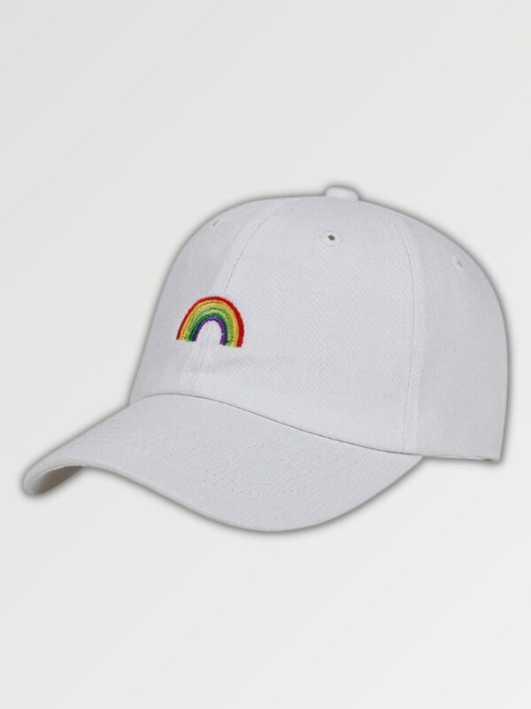 gorra blanca rainbow cap niji okusai 3