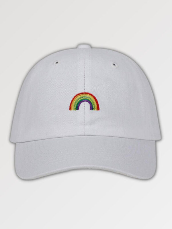 gorra blanca rainbow cap niji okusai