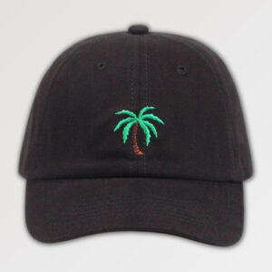 gorra negra coconut palm cap