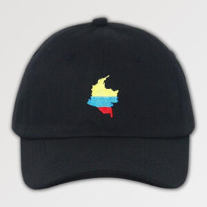 gorra negra colombia cap koronbia