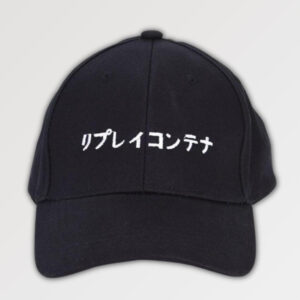 gorra negra kanji basical okira cap