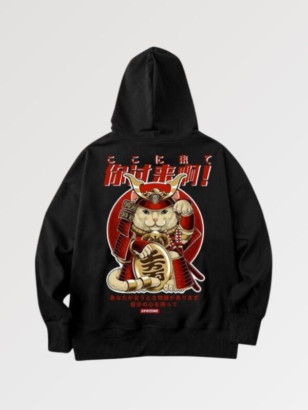 hoodie negra amaneki x samurai