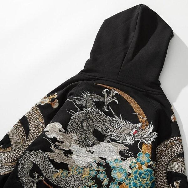 hoodie negra dragon tatsu ryga 3