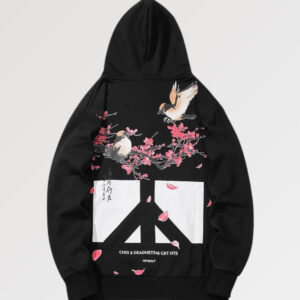 hoodie negra peace jutsu