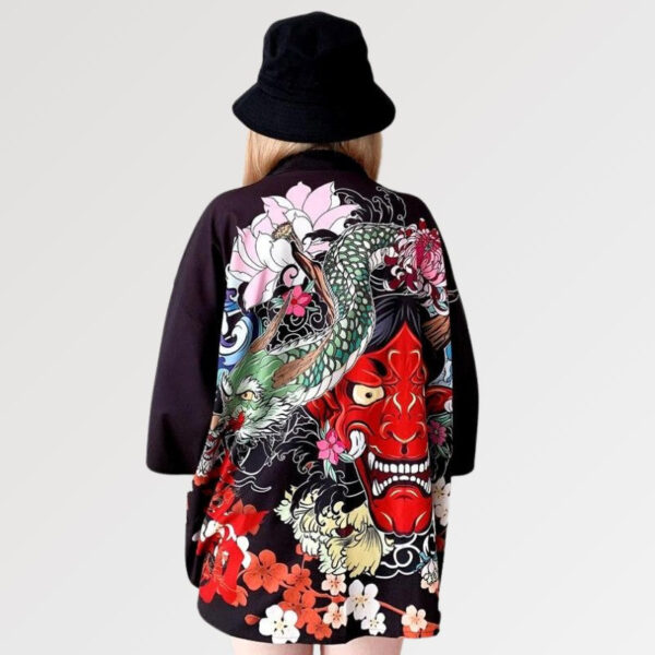 kimono japones mujer haori oni 3