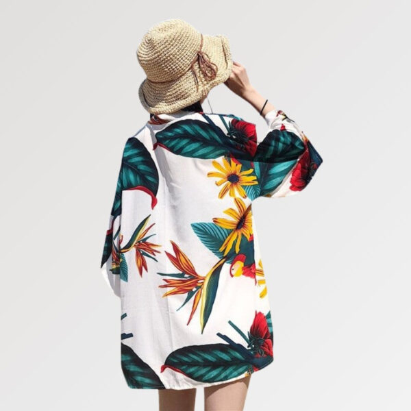 kimono para playa tropical 3