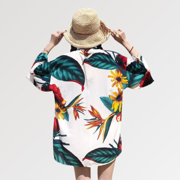 kimono para playa tropical