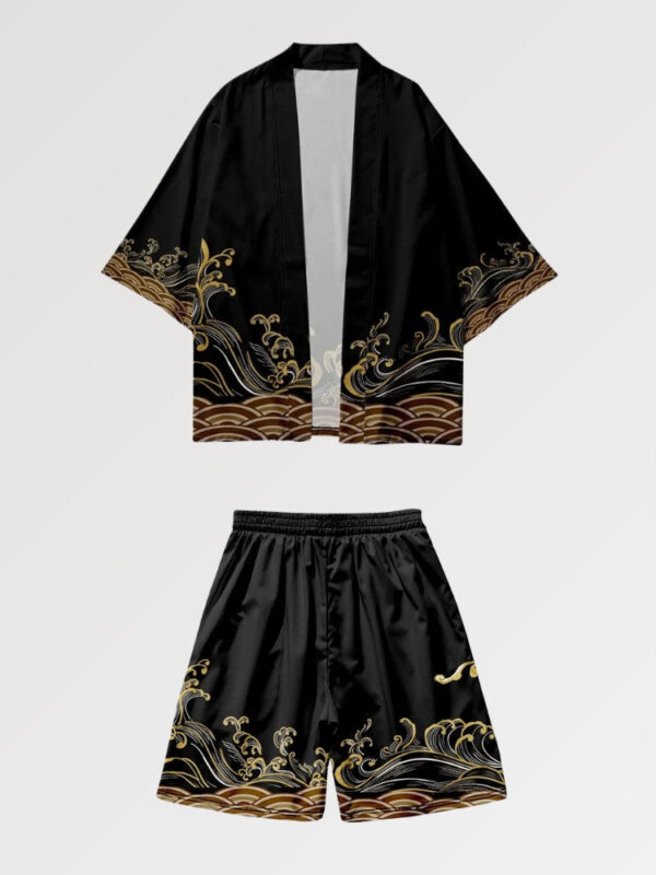 kimono set gold wave 2