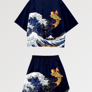 kimono set okinawa fish