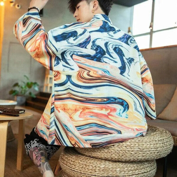 moderna cardigan kimono hombre kaito edition