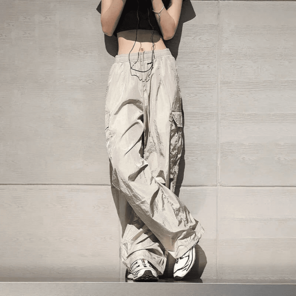 nylon parachute pants