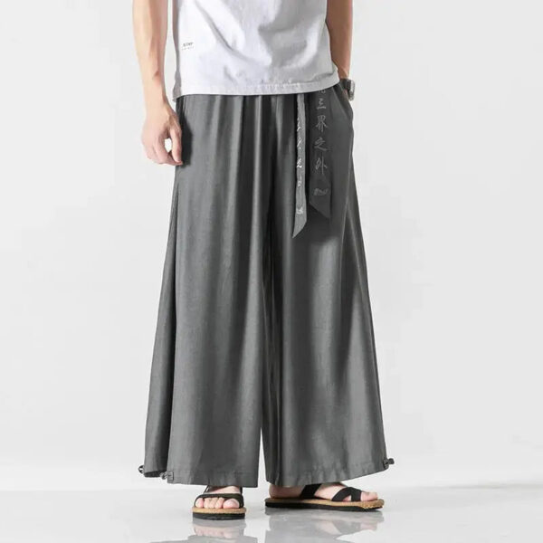 pantalones acampanados hombre ankaishoku