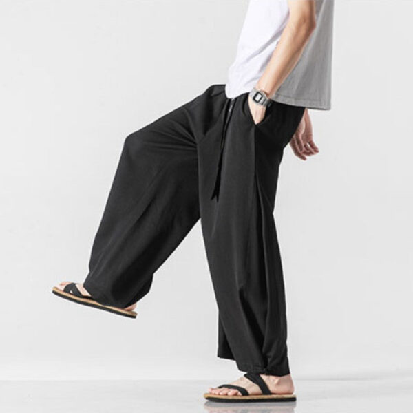 pantalones acampanados hombre hakama kokutan 2