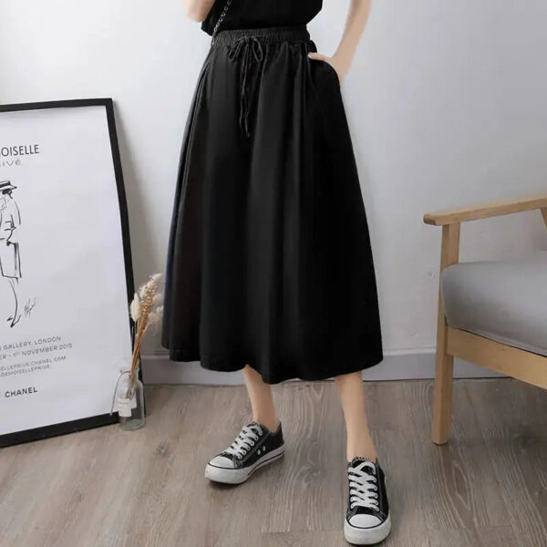 pantalones acampanados mujer hakama amato kuro