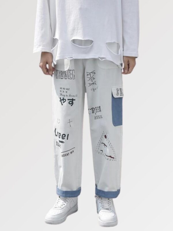 pantalones aesthetic korean graphica