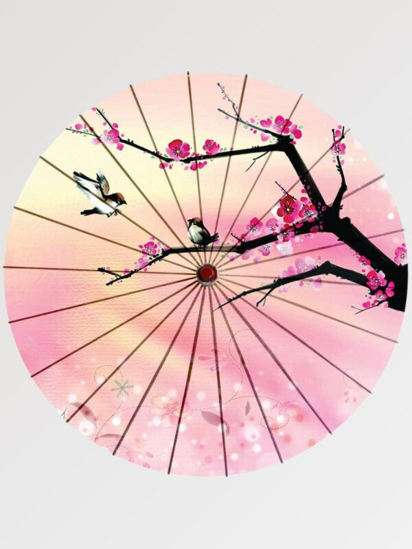 paraguas japones sakura fleuri