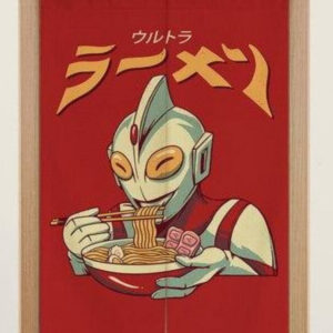 persiana panel japones noren ramen alien