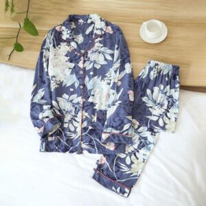 pijama de satin japonesa para mujeres