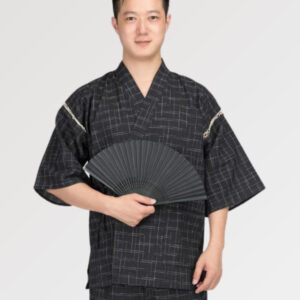 pijama para hombre negra jinbei samura set