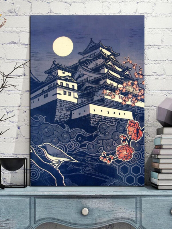 pintura japonesa himeji castle 2