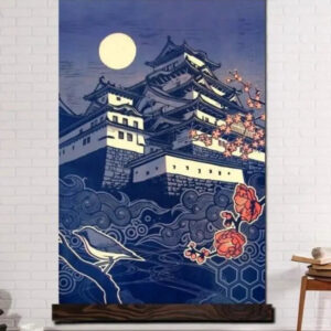 pintura japonesa himeji castle