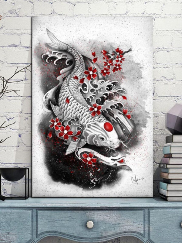 pinturas japonesas koi carp 2