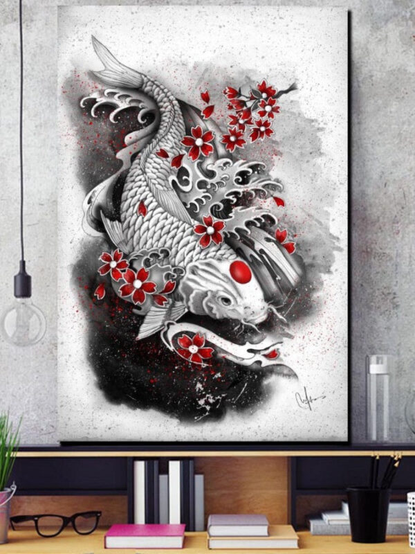 pinturas japonesas koi carp 3