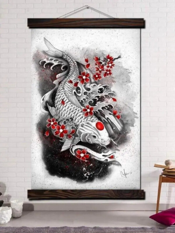 pinturas japonesas koi carp