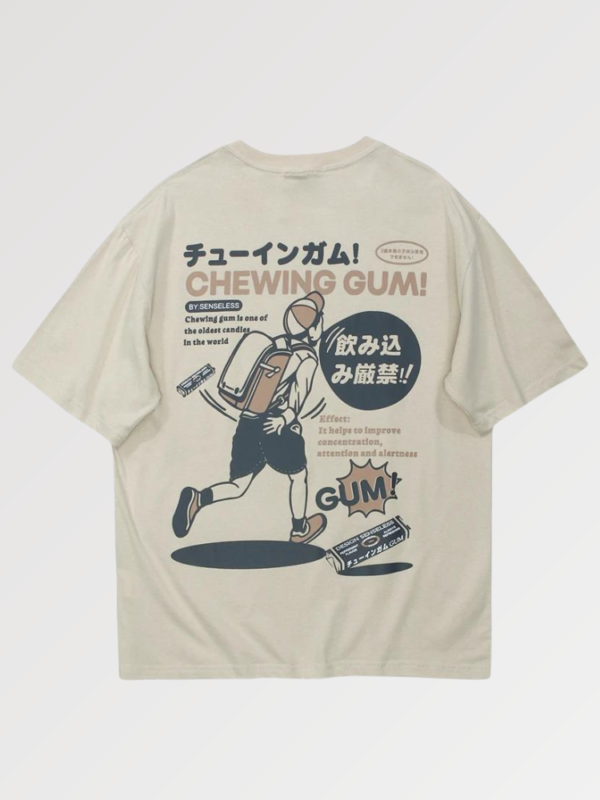 playera blanca japanese style gumboy