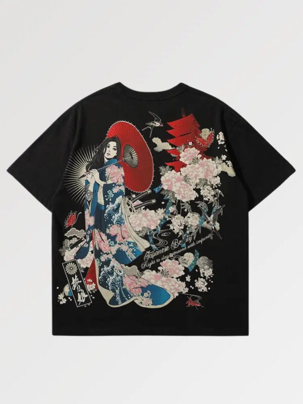 playera negra geisha niigata x watanabe