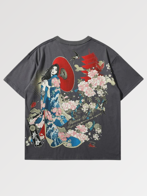 playera negra geisha niigata x watanabe