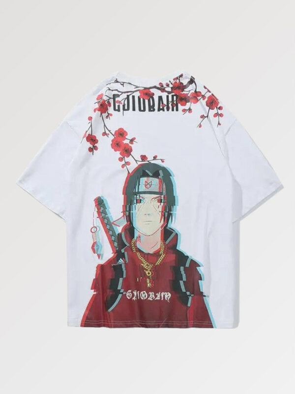 playera negra itachi uchiha glitched blossom 2