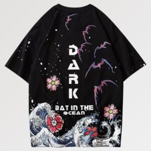 playera negra japanese art okarina edit