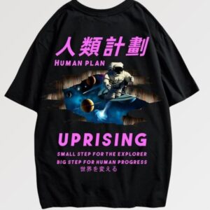 playera negra japanese brands uprising