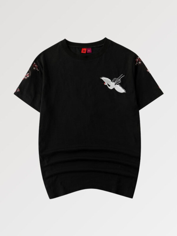 playera negra japanese crane noshiro 2